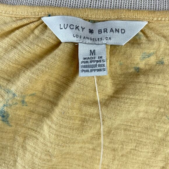 NWT Lucky Brand V-Neck Floral Top Size M - Picture 6 of 8